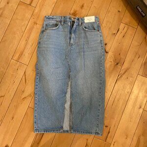 Abercrombie denim midi skirt - never worn